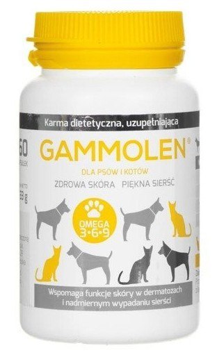 Gammolen - tabletki na wypadanie sierści u psa 150 tabl. Gammolen - tabletki na wypadanie sierści u psa 150 tabl.