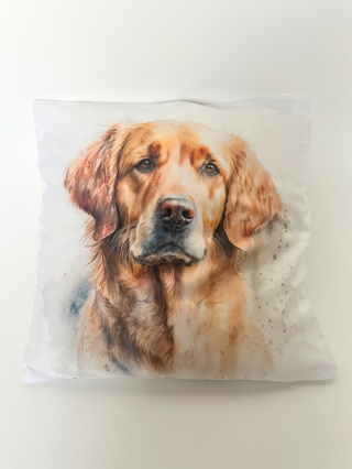 Poszewka na poduszkę z Golden Retrieverem