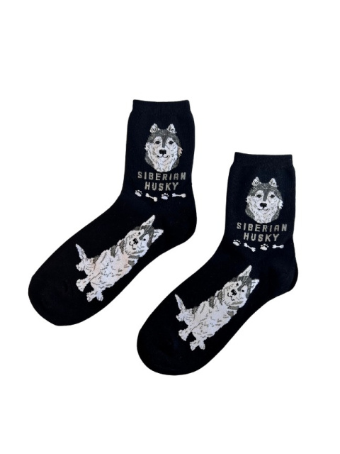 Skarpetki Husky Syberyjski Damskie (czarne)