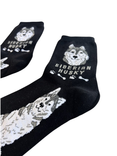 Skarpetki Husky Syberyjski Damskie (czarne)