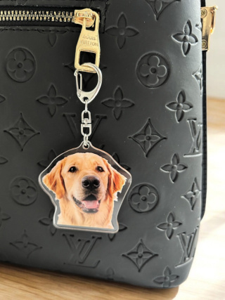 Brelok Golden Retriever Akrylowy