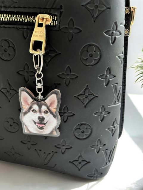 Brelok Husky Syberyjski Akrylowy Brelok Husky Syberyjski Akrylowy