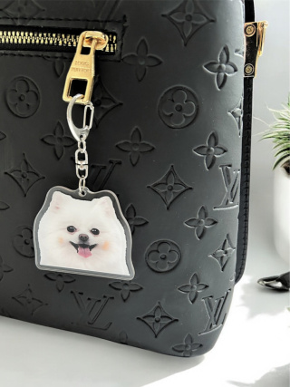 Brelok Pomeranian Szpic Akrylowy