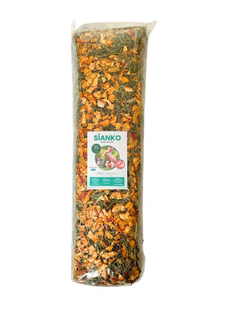Sianko siano z jabłkiem dla królika, świnki morskiej, szynszyla, gryzoni 400 g Sianko siano z jabłkiem dla królika, świnki morskiej, szynszyla, gryzoni 400 g