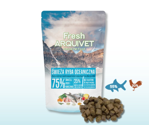 PRÓBKA Arquivet FRESH Półwilgotna karma dla psa Ryba Oceaniczna 100g PRÓBKA Arquivet FRESH Półwilgotna karma dla psa Ryba Oceaniczna 100g