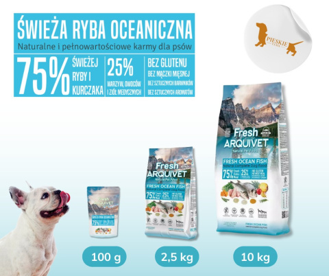 PRÓBKA Arquivet FRESH Półwilgotna karma dla psa Ryba Oceaniczna 100g PRÓBKA Arquivet FRESH Półwilgotna karma dla psa Ryba Oceaniczna 100g