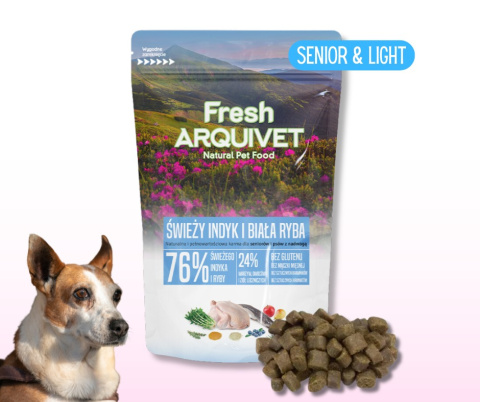 PRÓBKA ARQUIVET FRESH SENIOR & LIGHT Indyk i biała ryba 100 g PRÓBKA ARQUIVET FRESH SENIOR & LIGHT Indyk i biała ryba 100 g