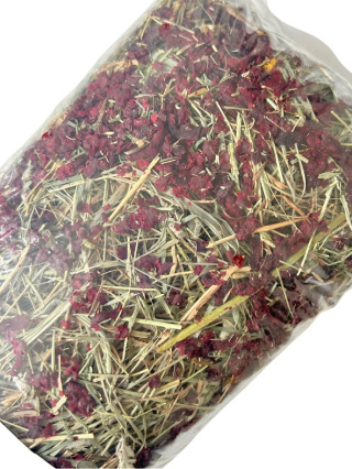 Sianko siano z buraczkiem dla królika, świnki morskiej, szynszyla, gryzoni 400 g