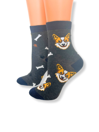 Skarpetki Corgi Damskie (szare)
