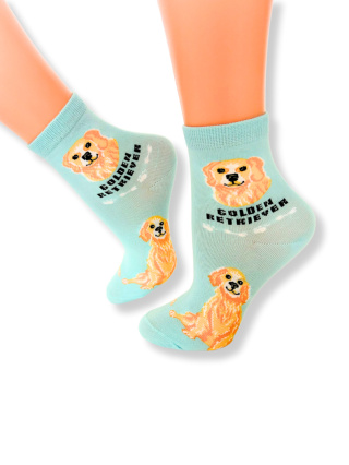 Skarpetki Golden Retriever Dziecięce (błękitne)