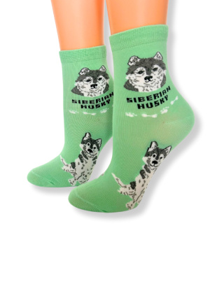 Skarpetki Husky Dziecięce (zielone)