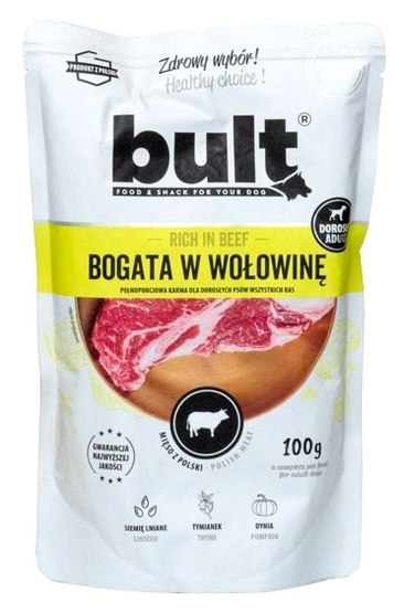 Bult Mielonka bogata w wołowinę saszetka 100g Bult Mielonka bogata w wołowinę saszetka 100g