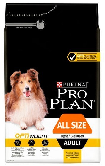 Purina Pro Plan Adult All Size Light/Sterilised 3kg Purina Pro Plan Adult All Size Light/Sterilised 3kg