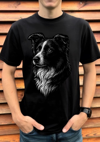Koszulka Border Collie Damska Męska Personalizowana