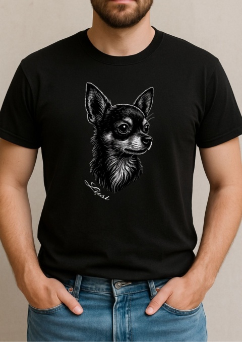Koszulka Chihuahua Damska Męska Personalizowana Koszulka Chihuahua Damska Męska Personalizowana