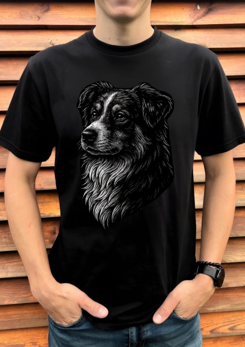 Koszulka Owczarek Australijski Damska Męska Personalizowana Koszulka Owczarek Australijski Damska Męska Personalizowana