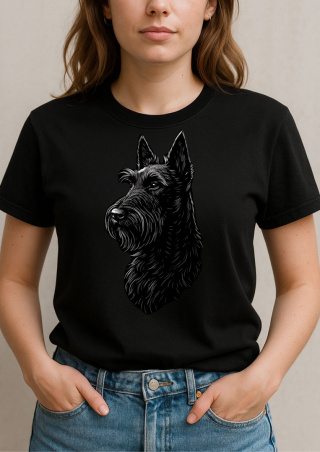 Koszulka Terrier Szkocki Damska Personalizowana