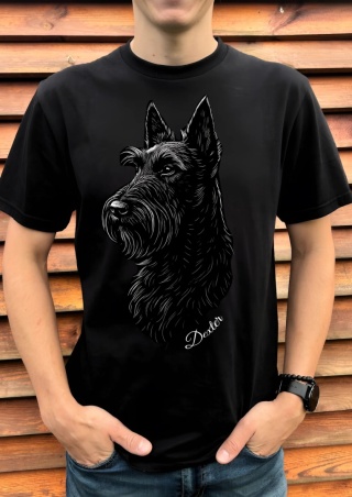 Koszulka Terrier Szkocki Damska Męska Personalizowana