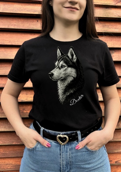 Koszulka z Husky Black&White
