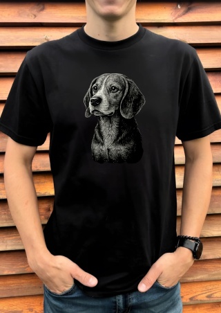 Koszulka z Twoją Rasą Psa Black&White