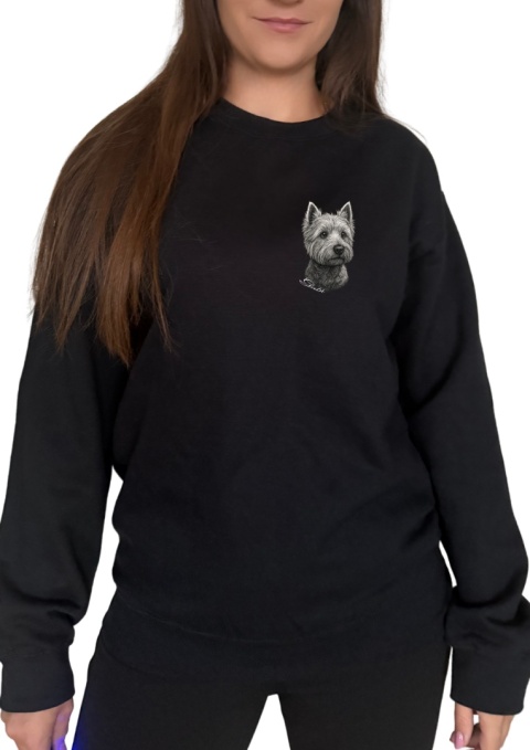 Bluza West Highland White Terrier Black&White