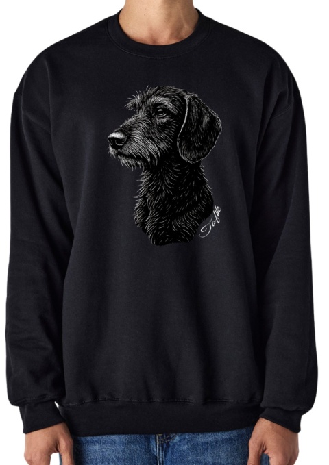 Bluza z Jamnikiem Szorstkowłosym Black&White