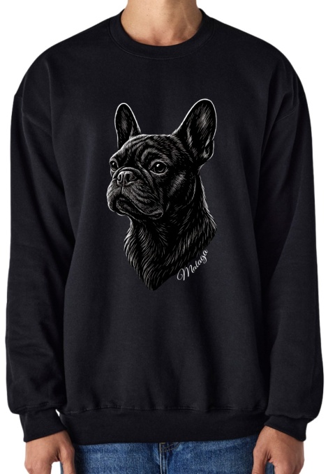Bluza z Buldogiem Francuskim Black&White