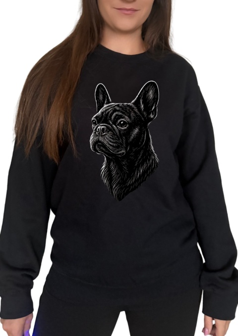 Bluza z Buldogiem Francuskim Black&White