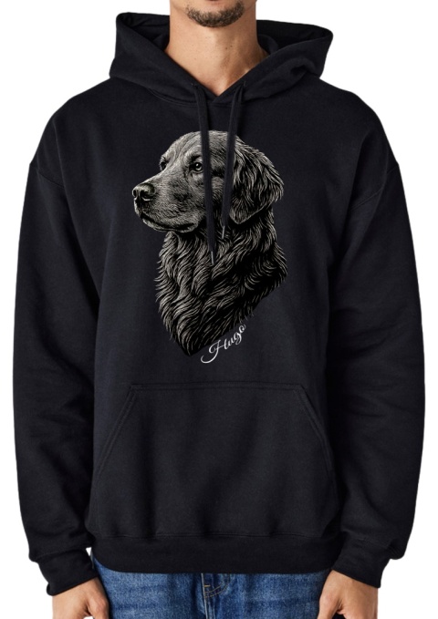 Bluza z Golden Retrieverem Black&White