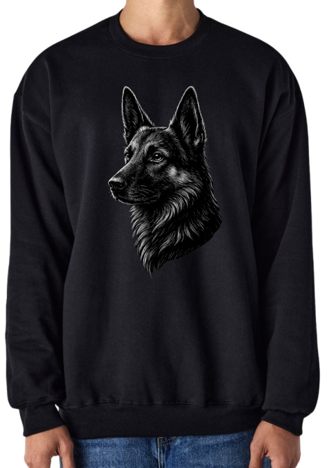 Bluza z Owczarkiem Niemieckim Black&White
