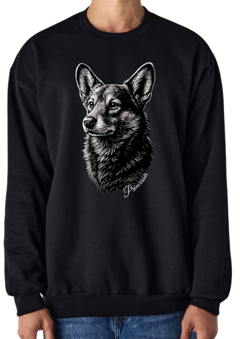 Bluza z Corgi Black&White