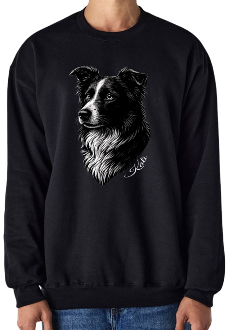 Bluza z Border Collie Black&White