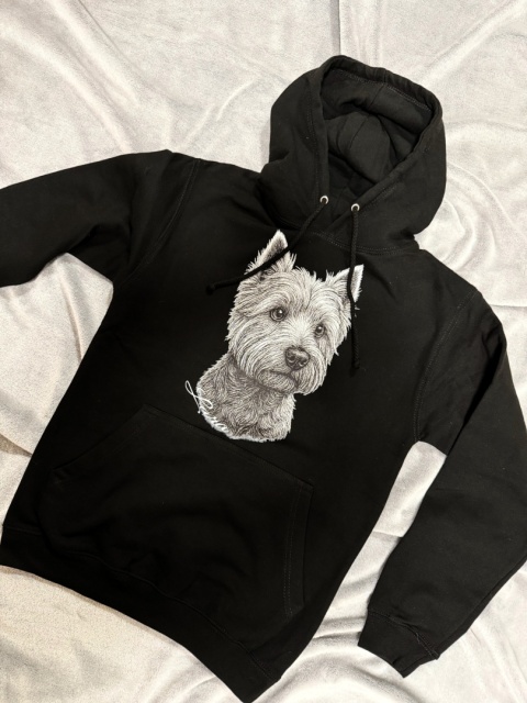Bluza West Highland White Terrier Black&White