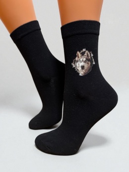 Skarpetki Husky Syberyjski Damskie (czarne)