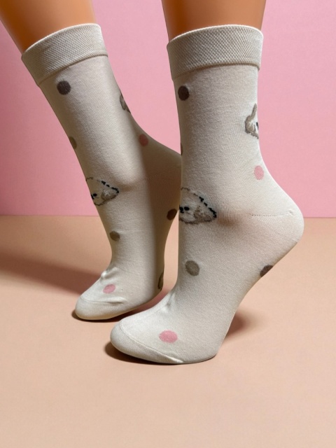 Skarpetki Maltańczyk Damskie (kremowe)