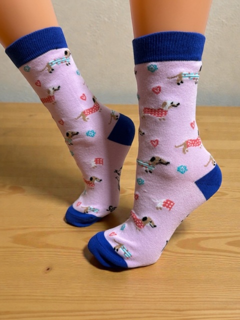 Skarpetki w Jamniki Damskie (różowe)