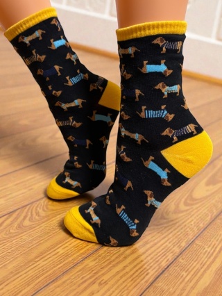 Skarpetki w Jamniki Damskie (czarne)