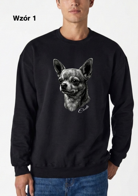 Bluza z Chihuahua Black&White