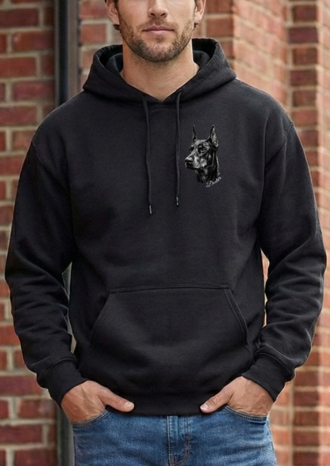 Bluza z Dobermanem Black&White
