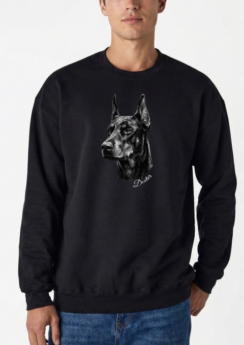 Bluza z Dobermanem Black&White