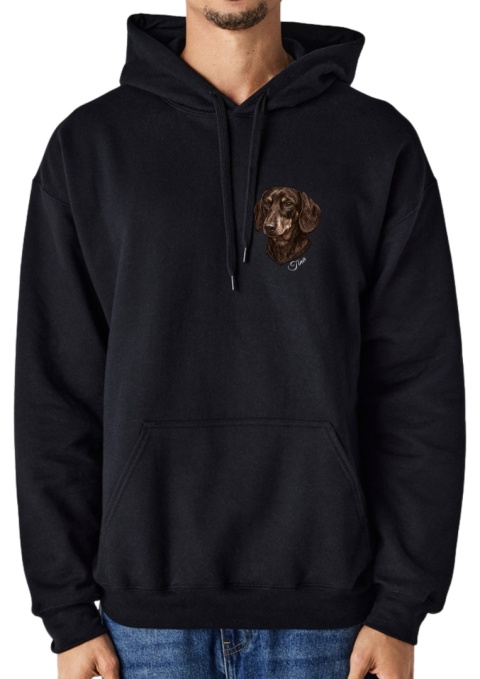 Bluza z Jamnikiem Brązowym Black&White