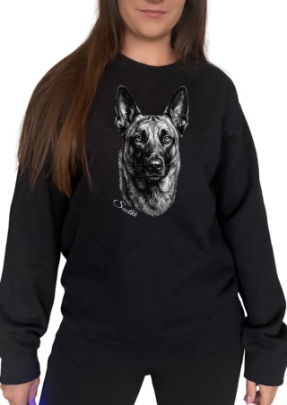 Bluza z Owczarkiem Belgijskim Black&White