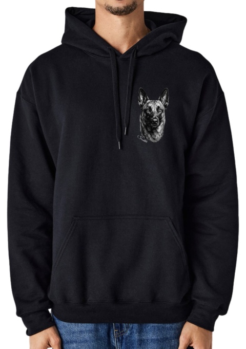 Bluza z Owczarkiem Belgijskim Black&White