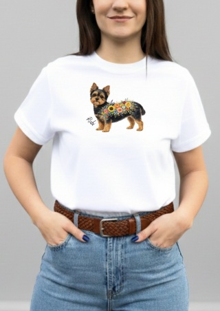 Koszulka z Yorkiem Flowers