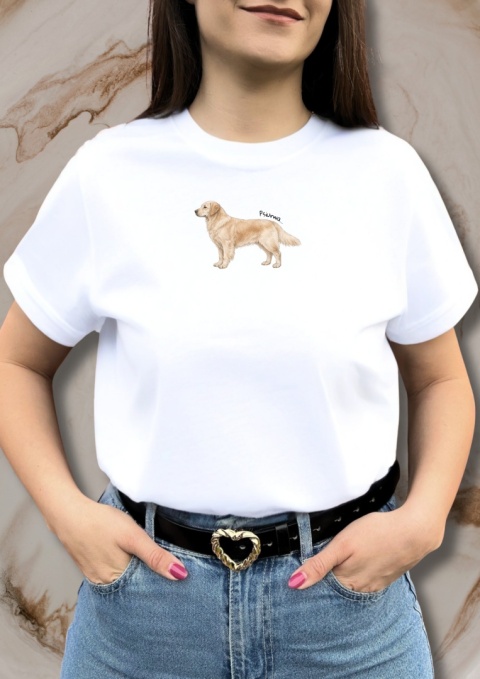 Koszulka z Golden Retrieverem Psiurwa