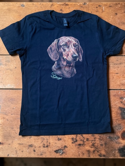 Koszulka z Jamnikiem Black&White