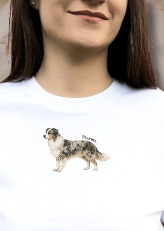 Koszulka z Owczarkiem Australijskim Psiurwa