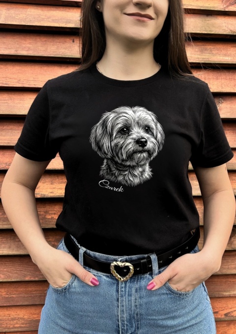 Koszulka z Maltańczykiem Black&White