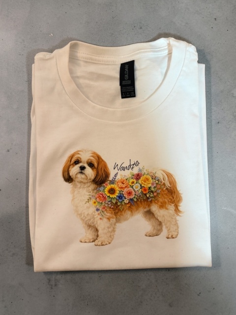 Koszulka z Shih Tzu Flowers