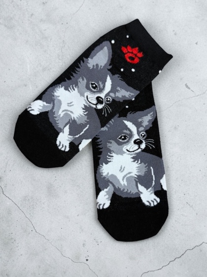 Skarpetki Chihuahua Damskie (czarne)